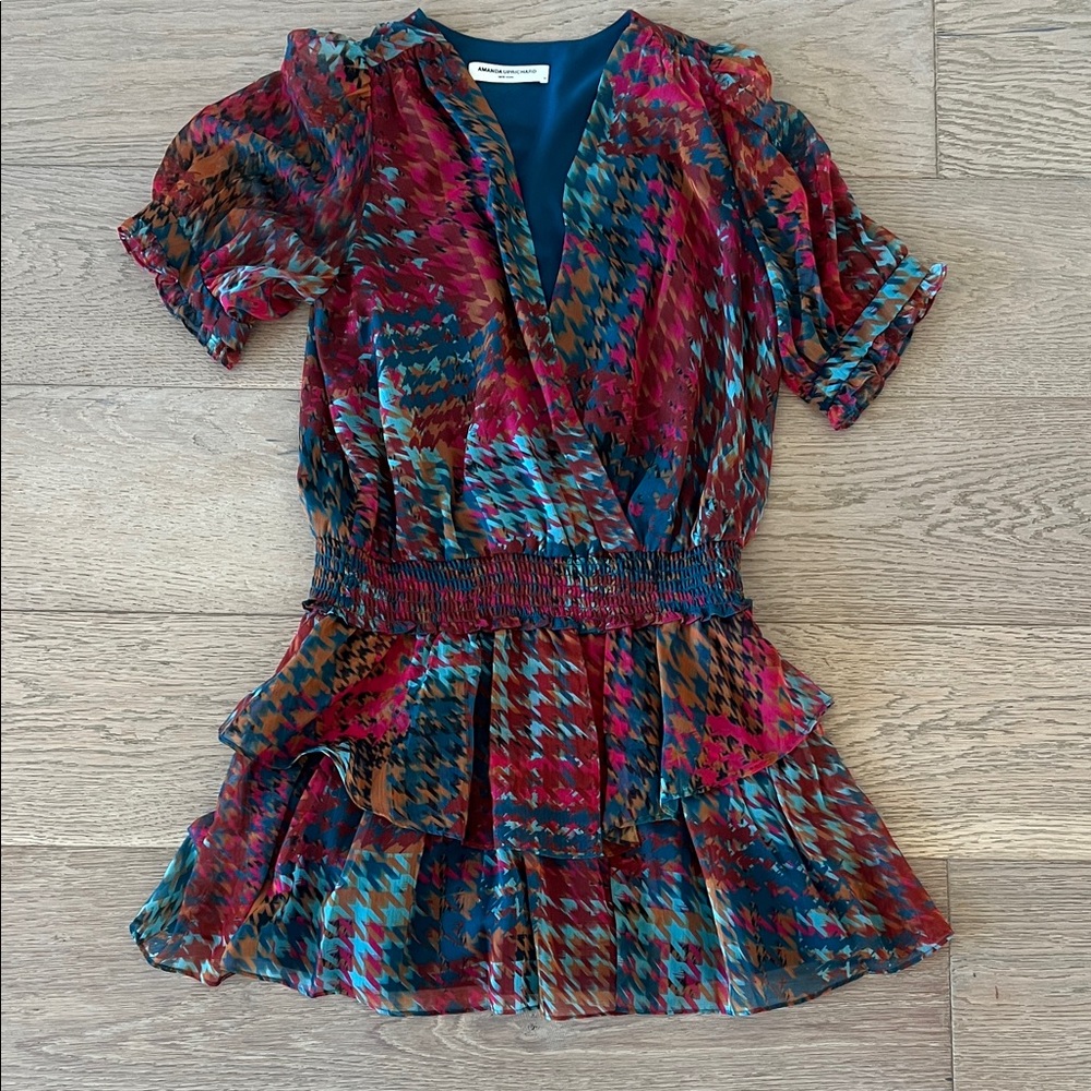 Amanda Uprichard Vibrant Patterned Dress